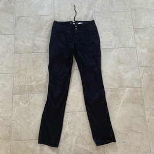 Armani Exchange Black Lace Up Pants